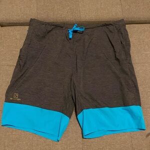 Salomon XA Training Athletic Running Shorts Men’s Size Large. XL Xtra Large Blue